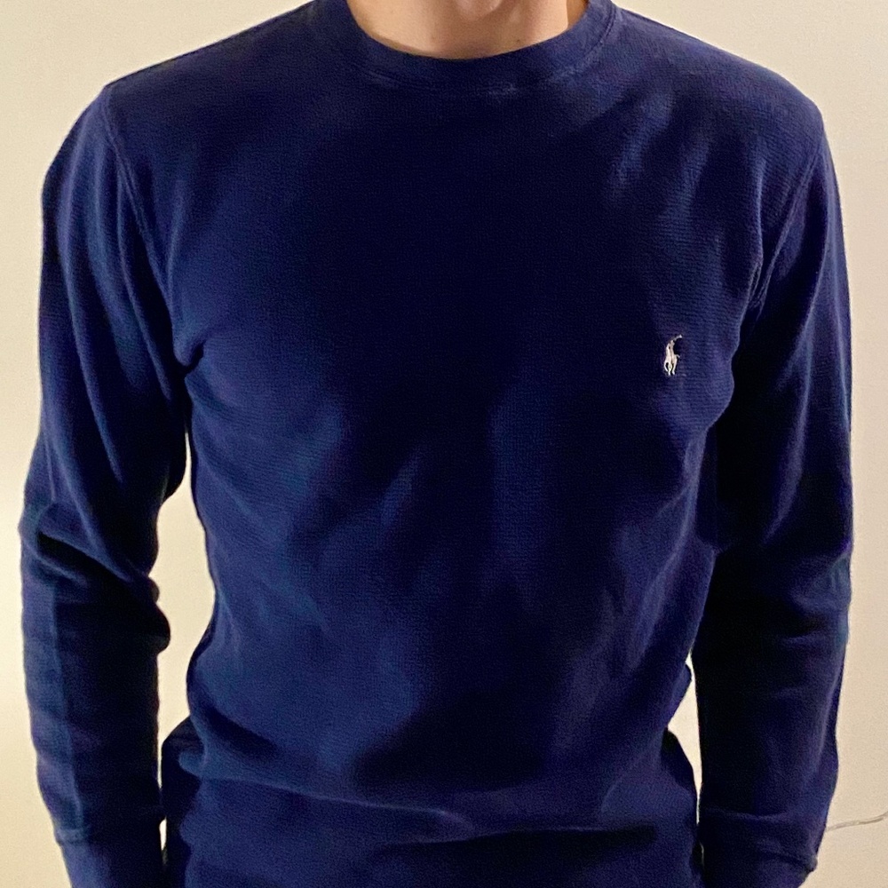 POLO RL Long Sleeved Navy Blue Shirt